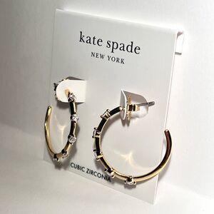 ♠️ kate spade HINT OF SHIMMER Hoop Earrings